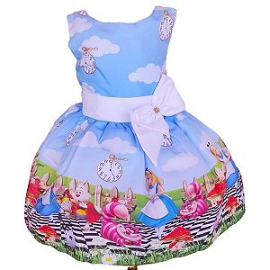 Vestido Temático Super Luxo Alice
