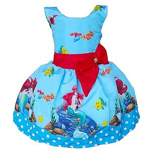 Vestido Temático Super Luxo Ariel