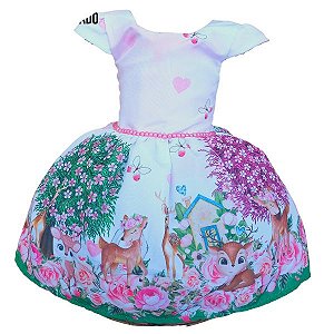 Vestido Temático Super Luxo Bosque Encantado