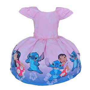 Vestido Temático Super Luxo Lilo e Stitch