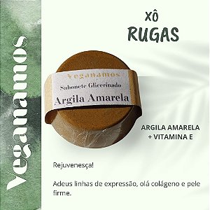 Sabonete De Argila Amarela | Xô Rugas | Xô Linha de Expressão