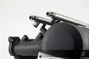 COLETOR DUALPLENUM VW AP 8V FLUXO CRUZADO BORBOLETA P/ TRAZ 4 BICOS -  PRETO TEXTURIZADO