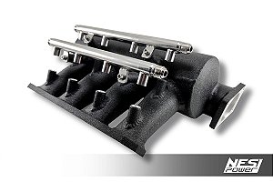 COLETOR DUALPLENUM GM 16V NACIONAL 4 BICOS PRETO TEXTURIZADO