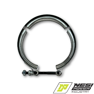 Abraçadeira Inox V-Band para TBI de 90mm