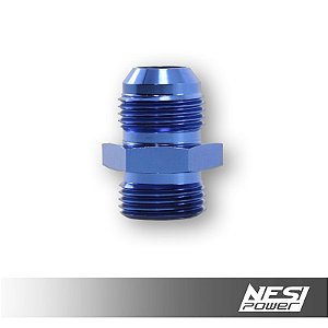 Niple 12AN x 12AN Oring Azul - NesiPower