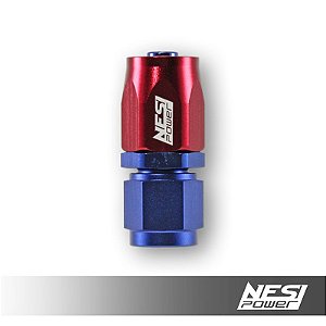 Conexão 6an Reto Nesipower - Azul e vermelho