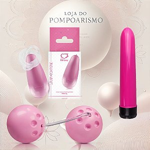 Kit Iniciante Pompoarismo Bola Ben Wa Cone 20g Personal 13cm
