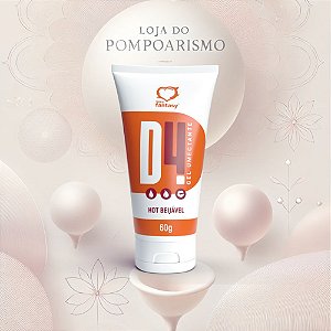 Gel Íntimo Sensual Lubrificante Hot D4 Sabor Laranja