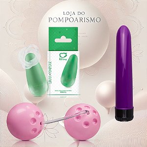 Acessórios para Prática do Pompoarismo Personal 17cm Cone Pompoar 57g e Ben War