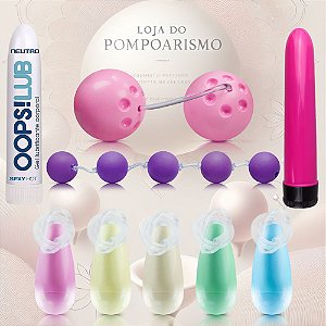 Fortalecimento do Assoalho Pélvico com Técnicas de Pompoarismo Kit Acessórios