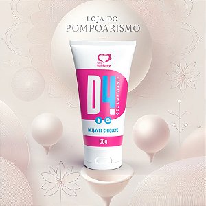 Lubrificante Íntimo Sensual Beijável Gel Lubrificante Sabor Chiclete a Base Dágua D4