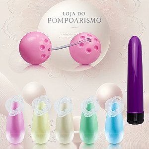 Kit Exercícios Do Pompoarismo Cones Pompoar Bolas Para Pompoarismo Personal 17cm