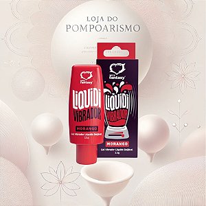 Liquidi Vibrador Beijável Morango – Gel Excitante Feminino com Vibração e Sabor