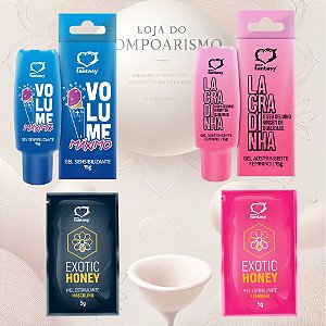 Kit Casal Expansão e Conexão – Volume, Firmeza e Estímulo com 4 Produtos Sexy Fantasy