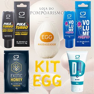 Kit Masculino Premium com Egg, Mel Estimulante e Géis Potentes | Controle e Prazer