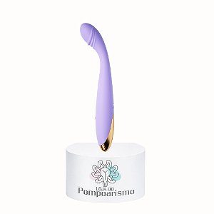 Vibrador Ponto G Lilás com Cabeça Flexível com Glande e 10 Modos de Vibração