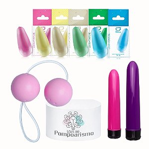 Kit Pompoarismo Personalizável – Cone e Personal à Escolha + Ben-Wa