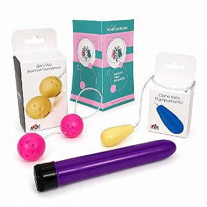 Kit Pompoarismo Mais Procurado com Cone 45g + Ben Wa + Personal