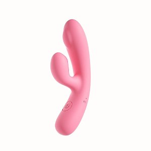 Vibrador Feminino Ponto G com Estimulador Clitoriano Recarregável