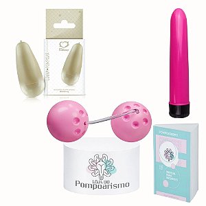 Kit Iniciante Pompoarismo Bola Ben Wa Cone 45g Personal 13cm