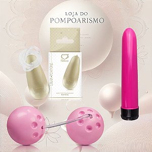 Kit Iniciante Pompoarismo Bola Ben Wa Cone 45g Personal 13cm