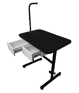 MESA DE TOSA REGULAVEL C/ GAVETAS BRANCAS E GIRAFA - 90x60CM - PLENITUDE