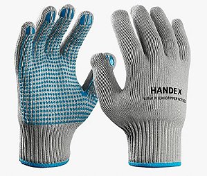 LUVA HANDEX HAND PIGMENTADA CINZA/AZUL C.A 49082