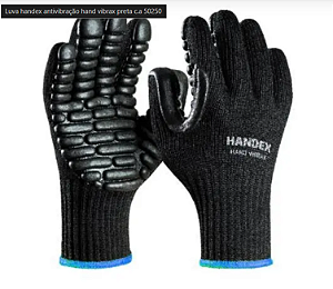 LUVA HANDEX HAND VIBRAX PRETA C.A 50250