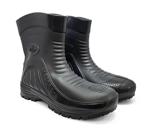 BOTA STRADEIRO PVC IMPERMEAVEL PRETA MONSEG C.A 44883