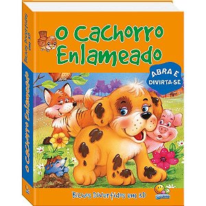 CACHORRO ENLAMEADO ABRA E DIVIRTA BICHOS DIVERTIDOS EM 3D LIVRO INFANTIL