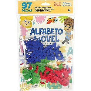 ALFABETO MÓVEL LETRAS E NÚMEROS INFANTIL