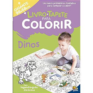 LIVRO TAPETE PARA COLORIR DINOS