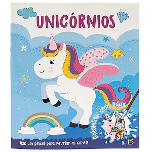Colorindo com Água: Unicórnios