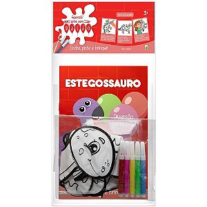 FAZENDO ARTE COM BALAO! ATIVIDADES & COLORIR: ESTEGOSSAURO