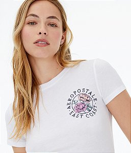 Camiseta Feminina Floral - Aero