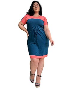 Vestido Botão no Ombro 138