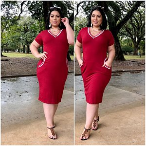 90 - Vestido Pólo com Bolso GG