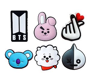 Pins / Botons P/ Crocs Kit  BT21 BTS Army