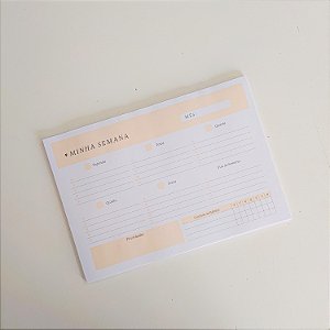 Bloquinho Planner semanal