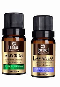 Kit Óleo Essencial Alecrim e Lavanda 10ml (cada)