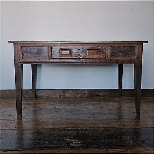 Mesa de Encostar com Gaveta Almofadadas, Século XIX - 72x147cm (L x C)