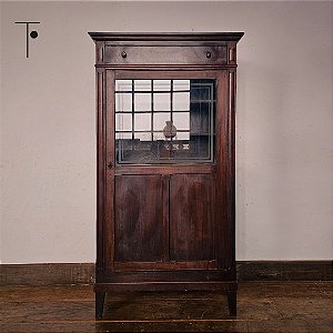 Armário Com Porta De Vidro E Gaveta Superior - 150x82x44cm
