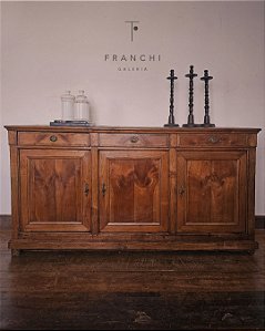 Balcão Buffet em Madeira Maciça c/ Gavetas e Portas - 190x54cm (L x P)