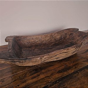 Gamela Rústica Mineira em Madeira Maciça – Início do Séc. XX, 120cm