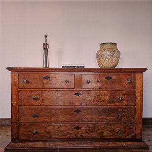 Cômoda Arcaz com 5 Gavetas Século XIX, Minas Gerais - 181x81cm (L x P)