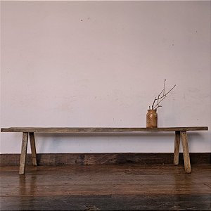 Banco Rural de Madeira em Peroba do Campo, Design Minimalista - 2,0m