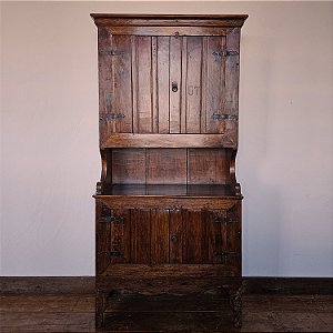 Armário Louceiro 4 Portas c/ Calha, Início Séc. XX - 199x96x46cm