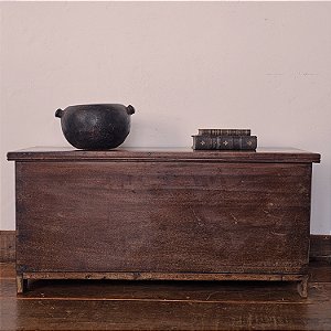 Baú Rústico Mineiro, Armazenamento de Grãos, Séc XX - 106x40cm (L x P)