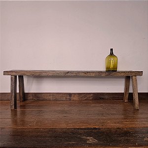 Banco Rústico de Madeira Maciça, Minas Gerais, Década de 1950 - 1,91m