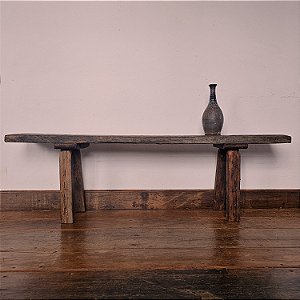 Banco de Madeira, Estilo Cavalete, Séc. XX, MG - 1,55m